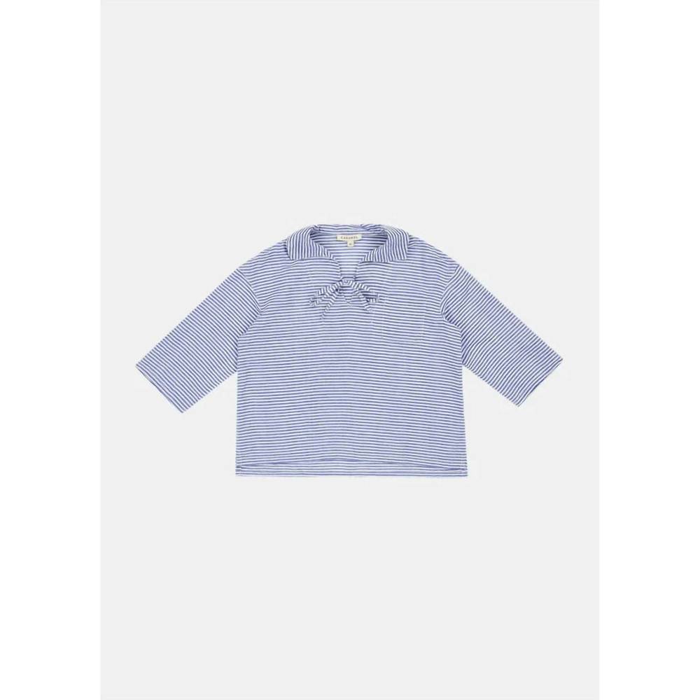 NEW CARAMEL girl's artichoke top in blue